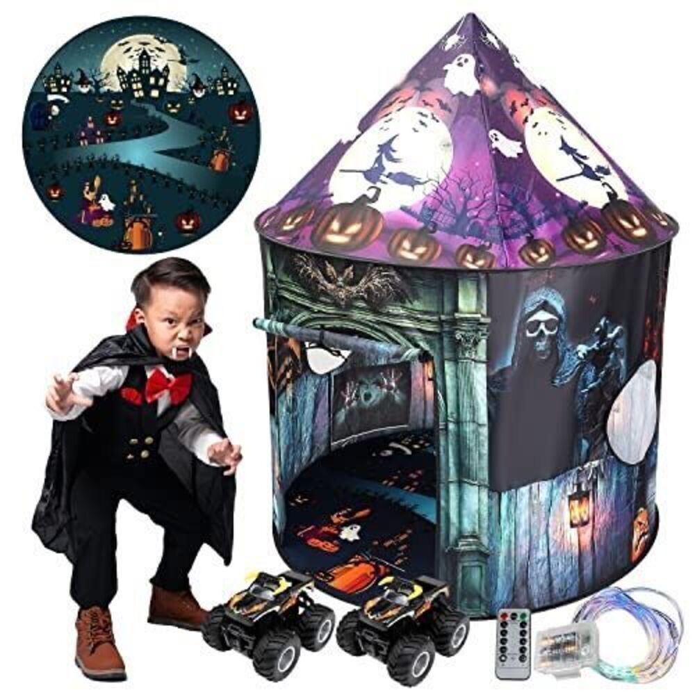 Halloween Kids Tent Set with Monster Truck Toy